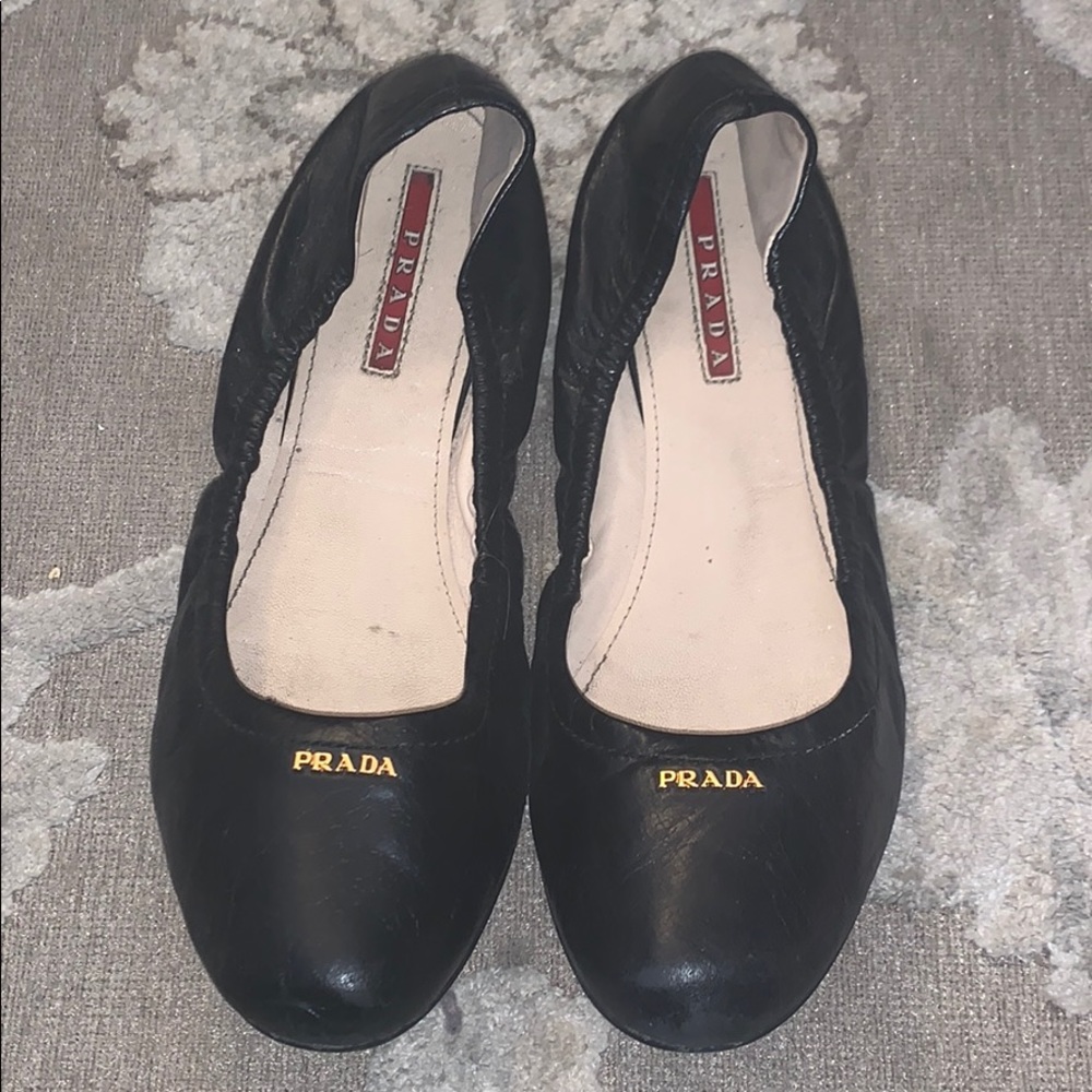 Prada black flats